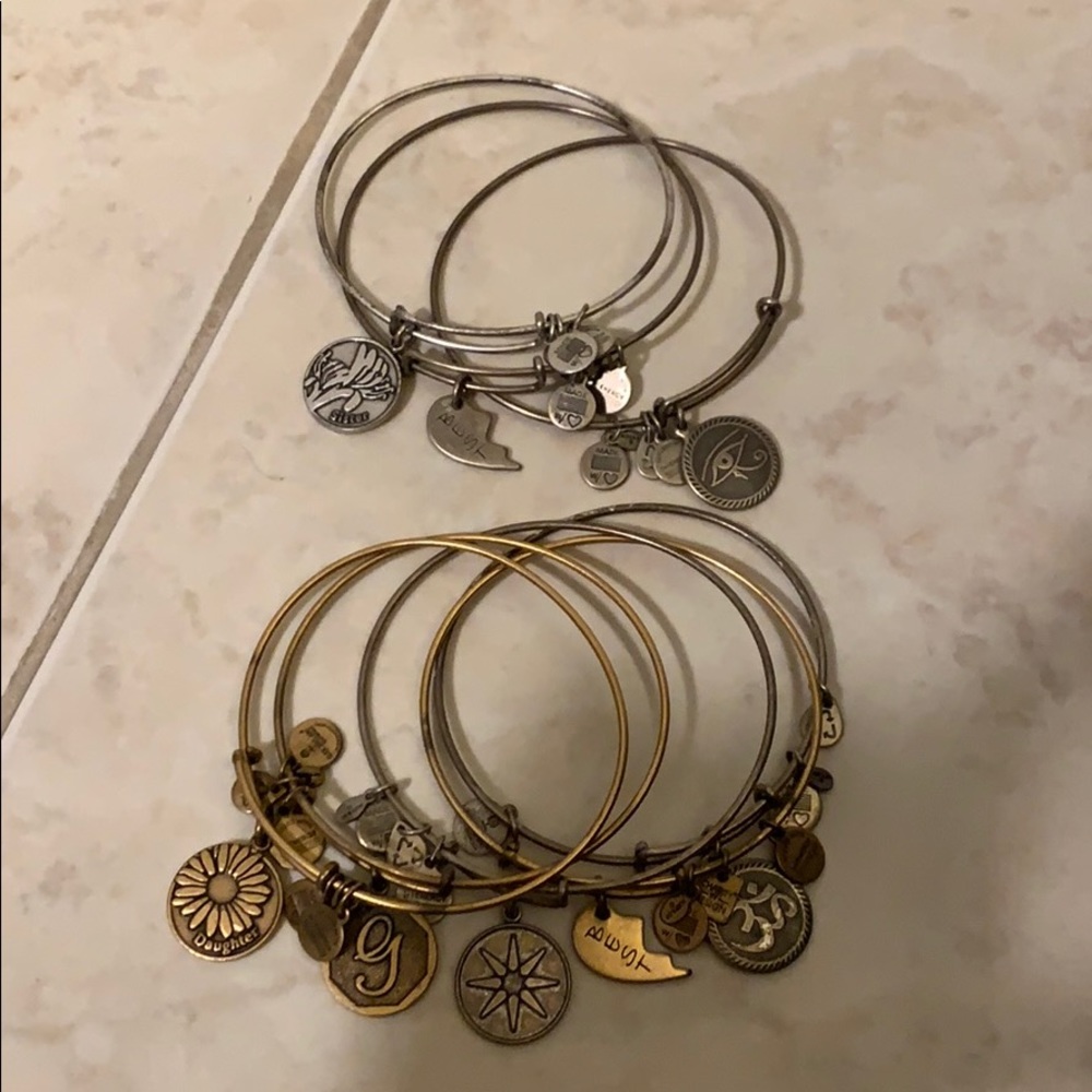 Alex and Ani bracelet. 8 total.